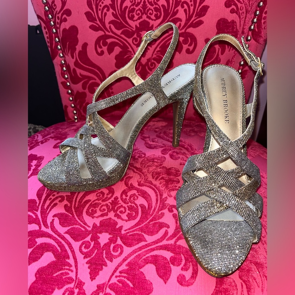 Women's Glitter scrappy Heels
